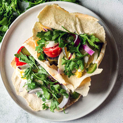 Israeli Sabich Salad